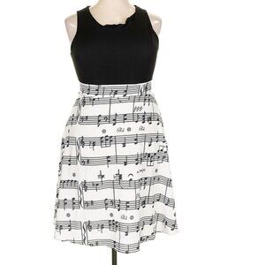 Music Print Dress - Size XXL